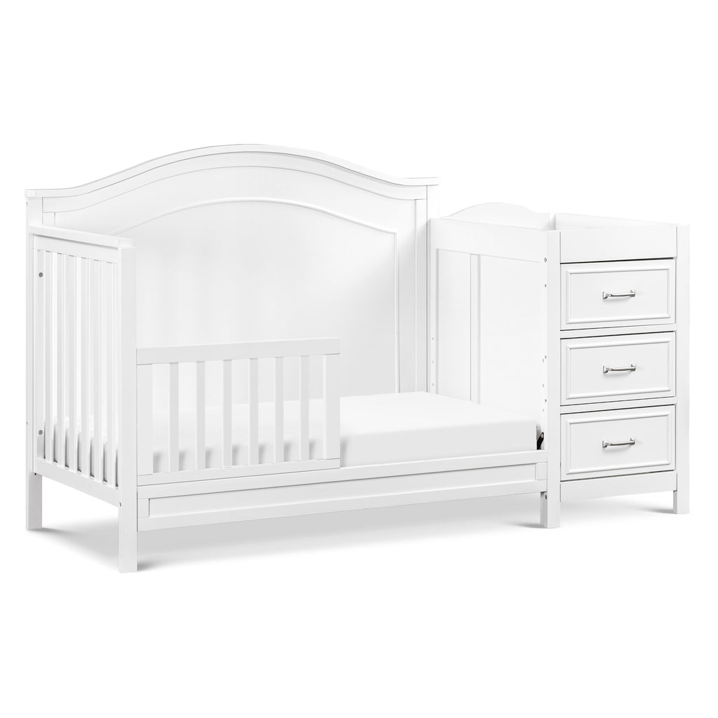 Charlie 4-in-1 Convertible Baby Crib with Changing Table - Nursery Furniture Set for Newborns to Toddlers | Perfect for Small Spaces & Modern Nurseries