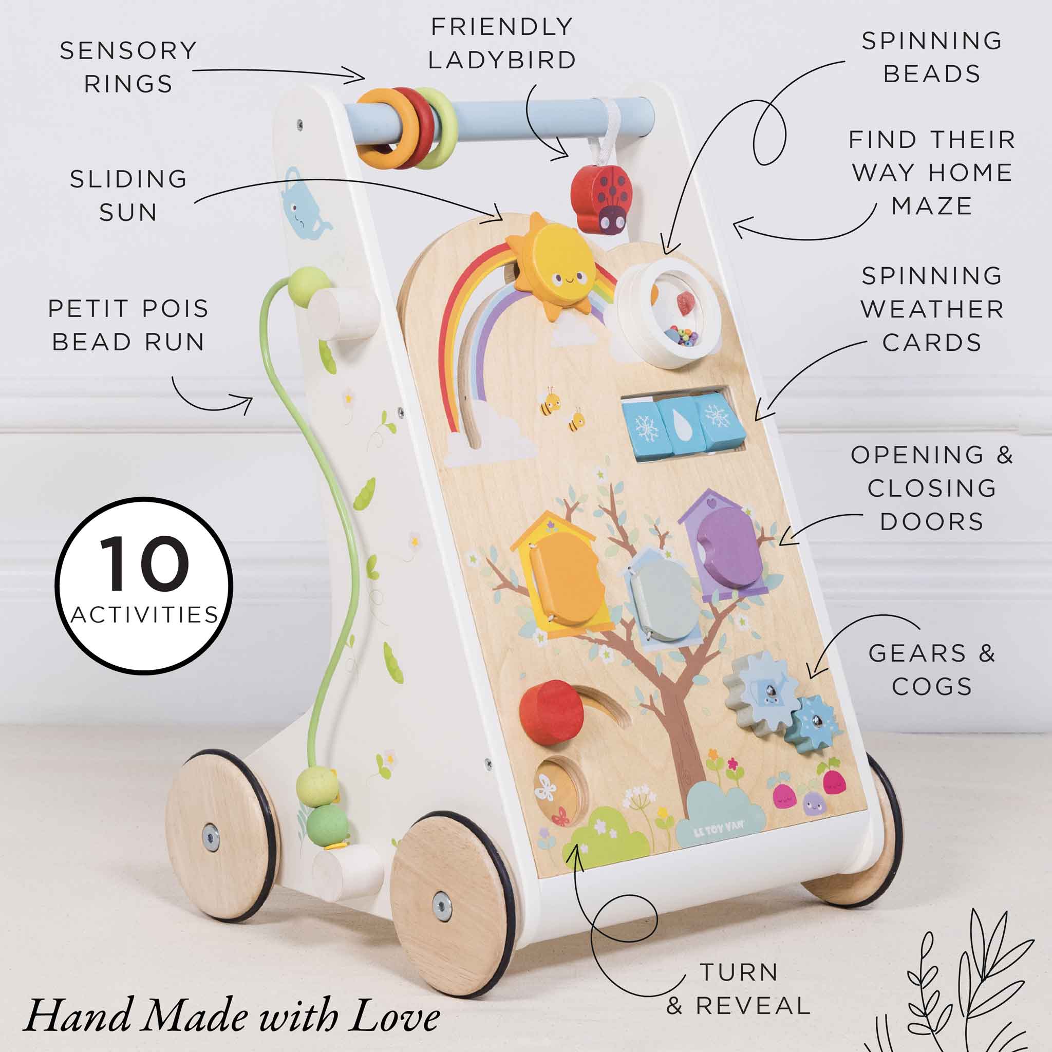 Best Baby Activity Walker with Lights & Music - Fun Learning Toy for Toddlers 6-12 Months - Encourages First Steps & Early Development - Perfect for Playtime & Indoor Exploration