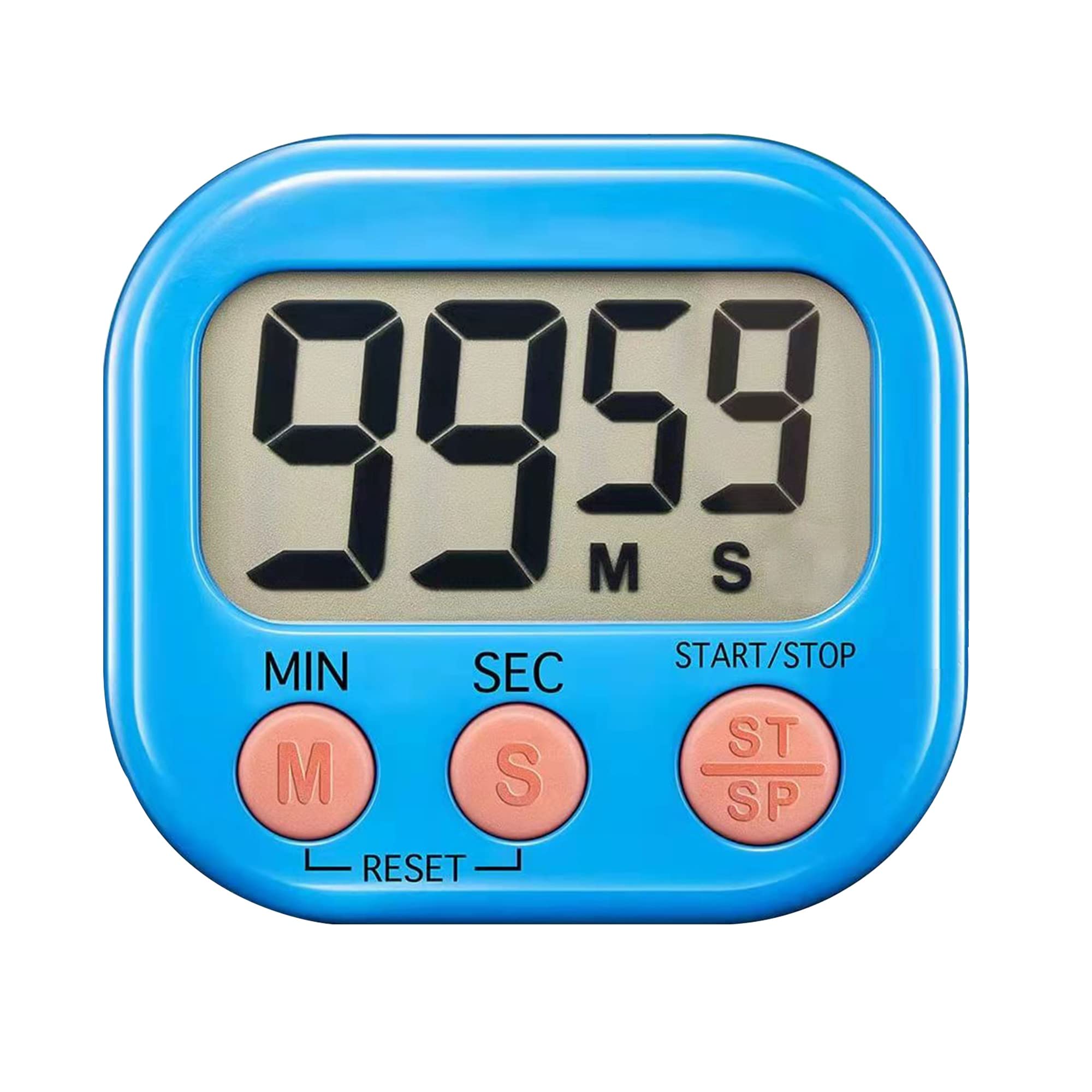 **Large Digital Kitchen Timer for Kids - Oversized Display, Magnetic Back & Loud Alarm - Perfect for Cooking, Classroom, Bathroom, Teachers & Parents (Blue)**    *Ideal for Baking, Homework, Time Management & Teaching Kids Responsibility*