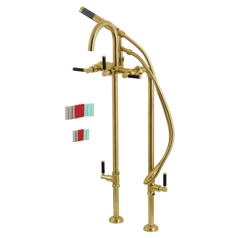 Vintage Aqua CCK8107DKL Freestanding Bathtub Faucet with Supply Line & Stop Valve - Perfect for Bathroom Renovation & Luxury Spa Experience