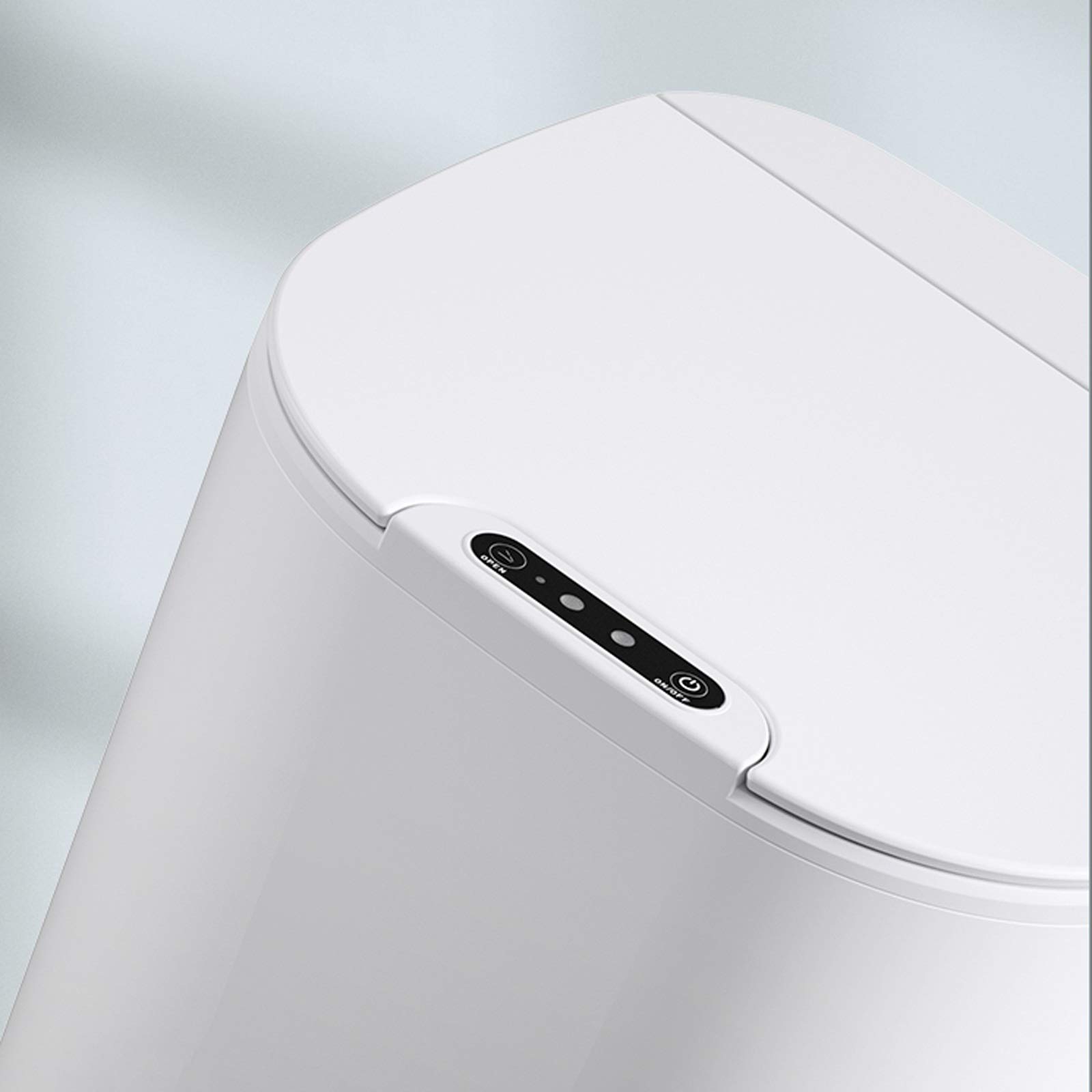 Smart Induction Trash Can with Lid - 10L/2.6 Gallons Modern Kitchen Garbage Bin for Household, Living Room & Office - Touchless Electric Wastebasket for Recycling & Waste Storage | Perfect for Small Spaces, Apartments & Eco-Friendly Homes