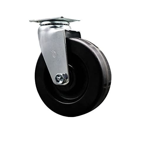 Swivel - No Brake - Black