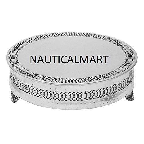 NauticalMart Elegant 3-Tier Wedding Cake Stand - Rustic Vintage Dessert Display for Weddings, Parties & Special Events