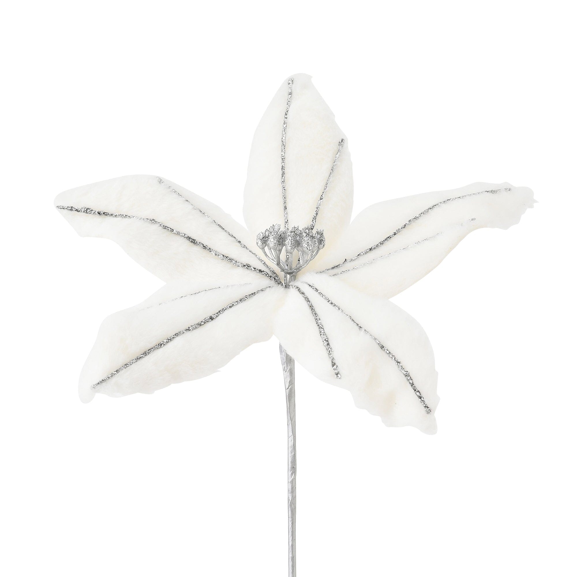 Artificial Faux Fur White Flowers - Realistic Floral Decor for Home, Office, Wedding & Event Centerpieces
