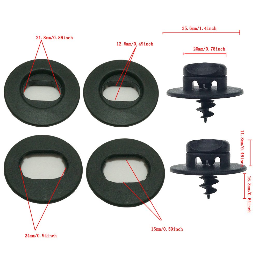 Car Mat Fixation Clips - 2 Pcs Set of Heavy Duty Floor Mat Fasteners & Holders for Secure Fit - Perfect for Sedans, SUVs, and Trucks