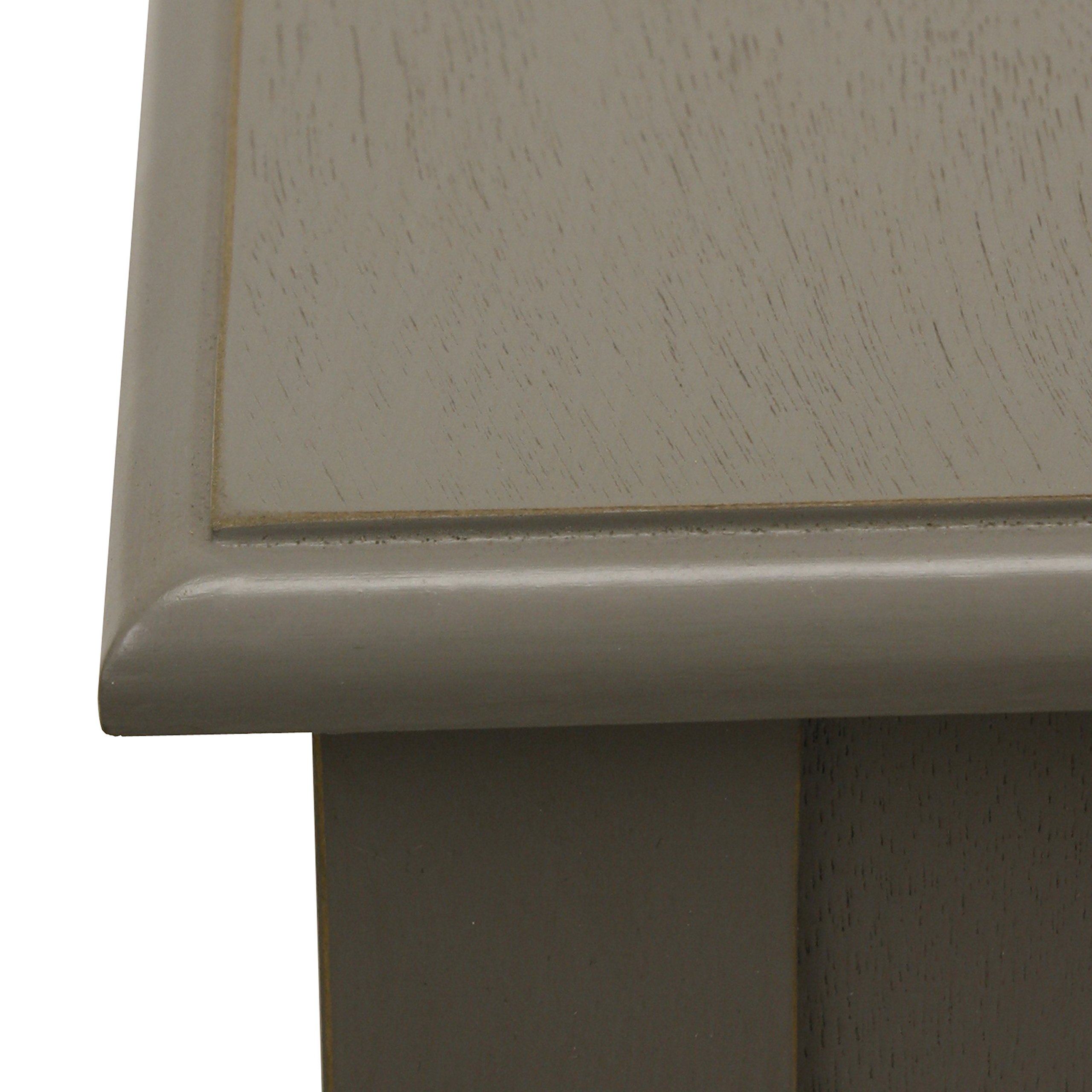 Decor Therapy Simplify 1-Drawer Accent Table with Eased Edge in Grey - Perfect for Living Room, Bedroom or Office Side Table