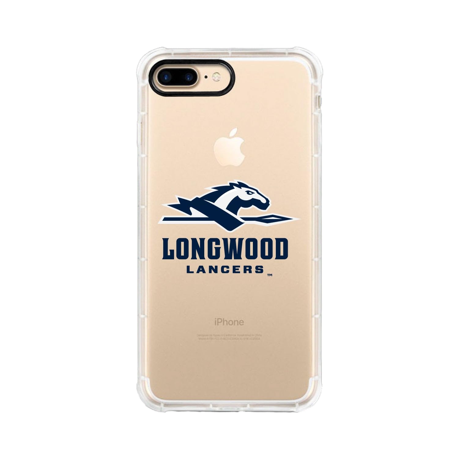 OTM Essentials Shockproof Phone Case for iPhone 12/12 Pro - Durable Tough Edge Protection, Classic White Design | Perfect for Longwood University Students & Everyday Use