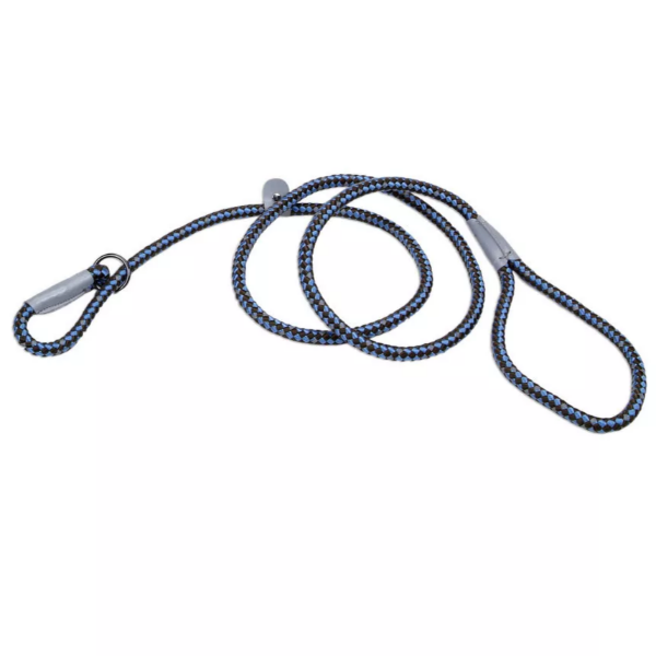 K9 Explorer Reflective Braided Rope Slip Dog Leash - Strong Durable Training Lead for Medium & Large Dogs - Perfect for Night Walks, Jogging & Outdoor Adventures