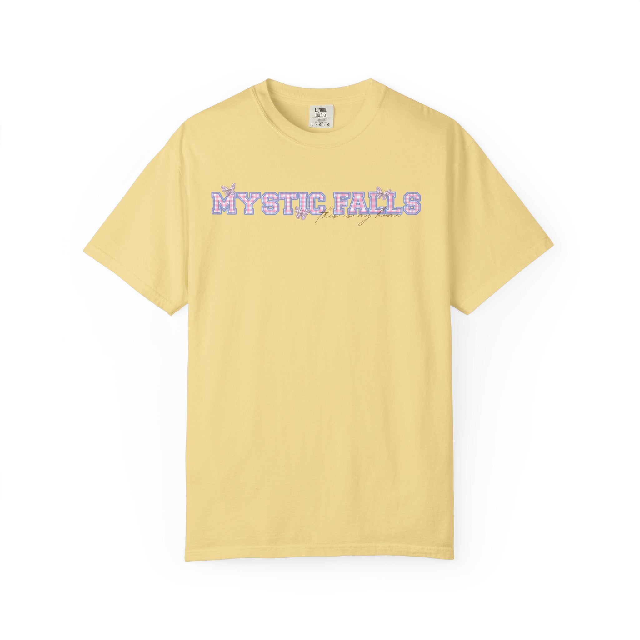Mystic Falls Is My Home T-Shirt | Vampire Diaries Fan Merch | Casual Graphic Tee for TV Show Lovers