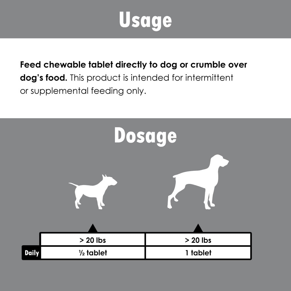 Silver Senior Dog Supplement - Vitamins, Minerals & Nutrients for Healthy Bones, Joints, Energy & Immune Support - 100 Chewable Tablets - Ideal for Aging Dogs' Daily Wellness Routine