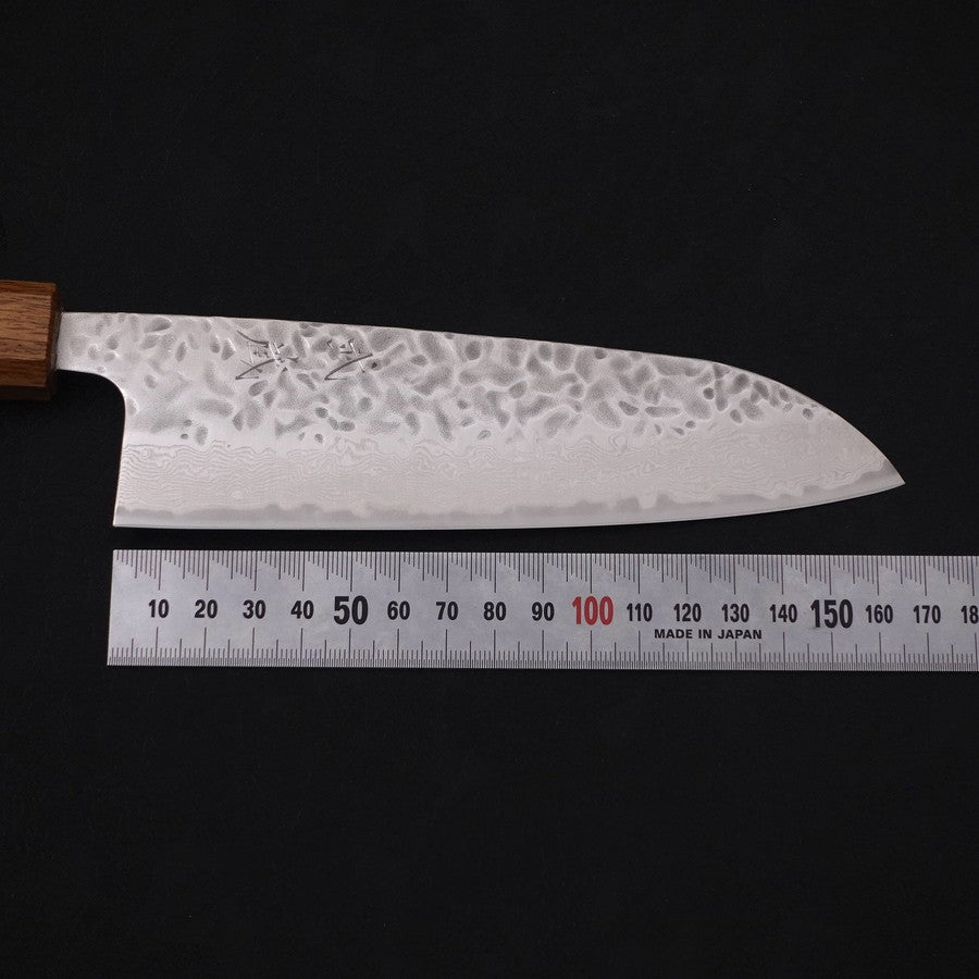 Premium Santoku Knife 165mm - AUS 10 Japanese Steel, Tsuchime Damascus Pattern with Urushi Handle - Ideal for Slicing, Dicing & Precision Cutting in Professional Kitchens & Home Cooking