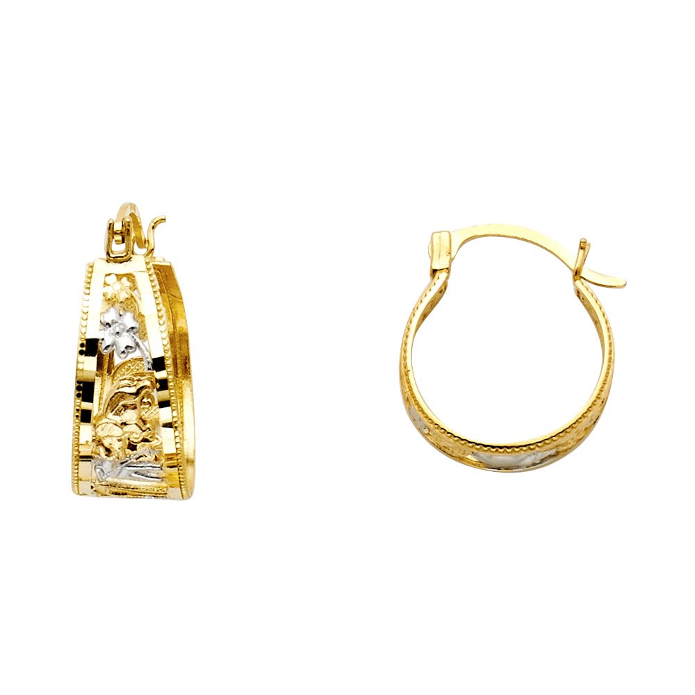 14K White, Yellow & Rose Gold Hoop Earrings for Women - Elegant & Lucky Jewelry for Everyday Wear, Parties & Special Occasions | Jewels By Lux