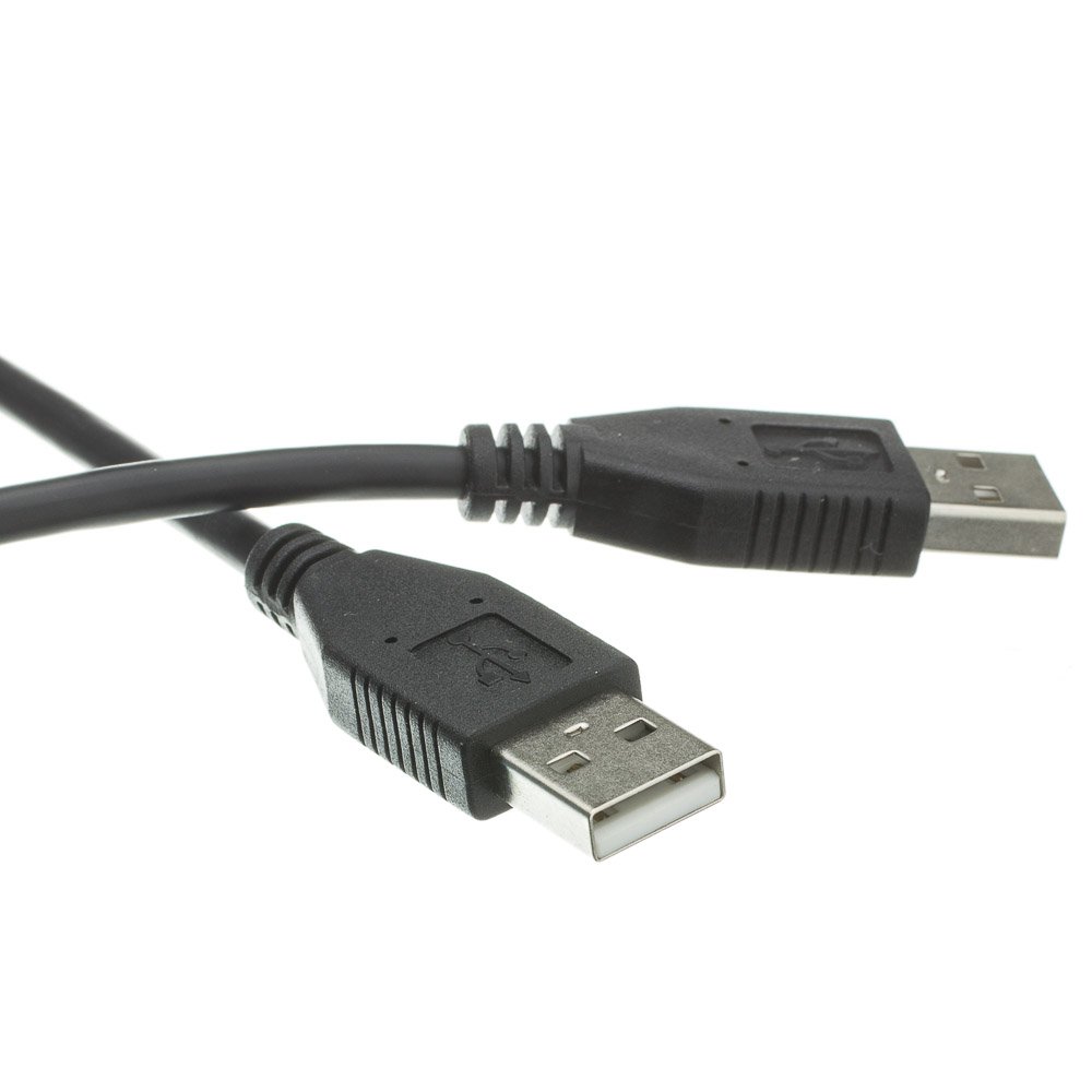 6ft USB 2.0 Cable A Male to A Male - High Speed Data Transfer Cord - Black - Compatible with Printers, Scanners & External Hard Drives | CableWholesale