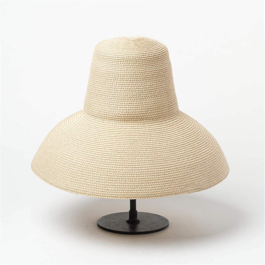 Women's Wide Brim Sun Hat with Wind Lanyard - UPF 50+ Straw Fedora Boater Hat for Beach, Summer & Outdoor Activities - Perfect for Travel, Gardening, and Poolside Relaxation