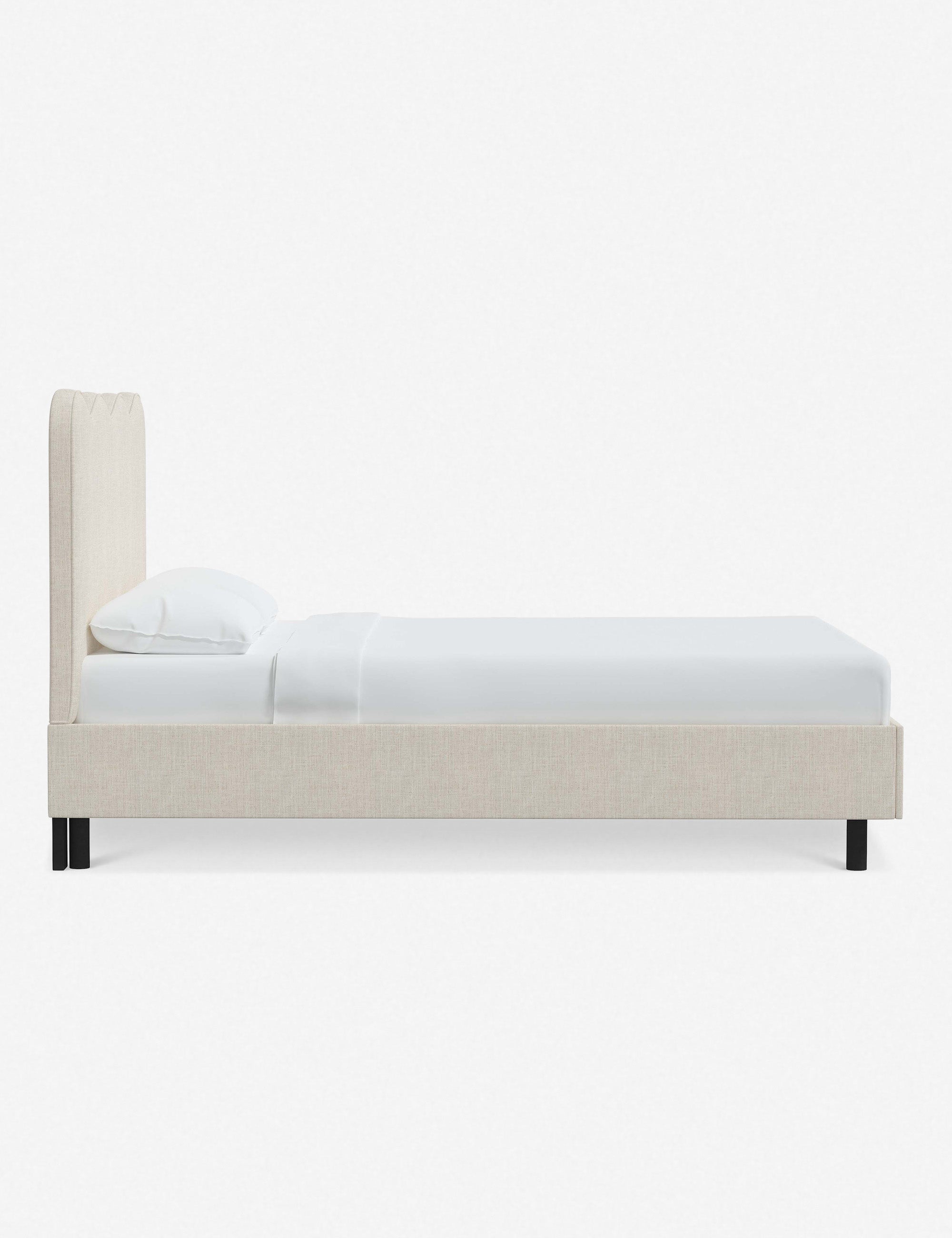 Modern Clementine Platform Bed Frame - Queen Size, Wooden Slat Support, Sturdy & Minimalist Design - Perfect for Bedrooms, Guest Rooms & Small Spaces