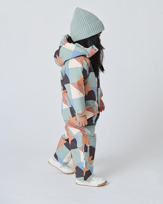 7AM Enfant Baby Snowsuit Coat - Waterproof Winter Jacket with Hood, 2 Pockets & Fun Prints | Warm Outerwear for Infants & Toddlers | Perfect for Snow Play, Sledding & Cold Weather Adventures