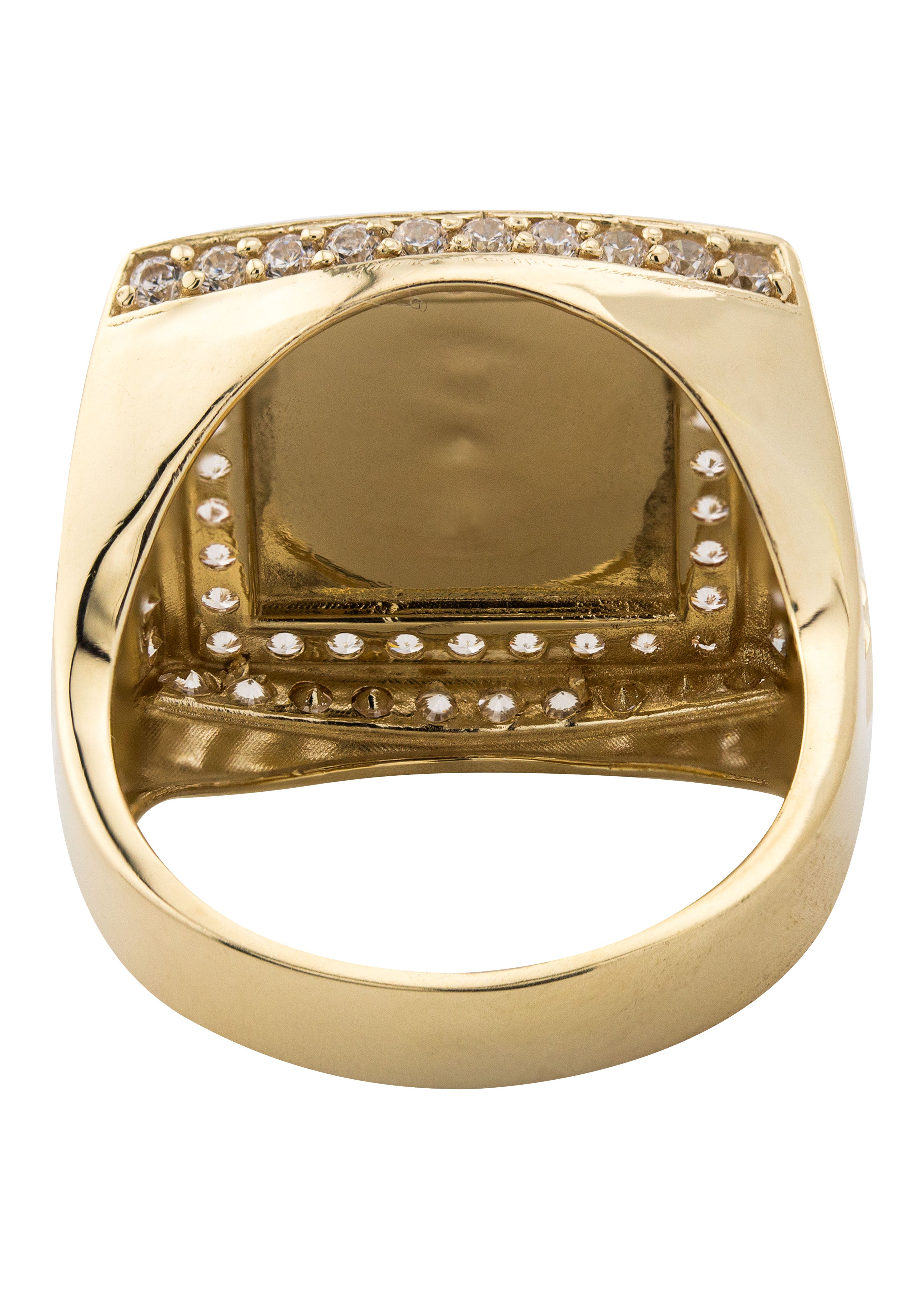 10K Gold Cubic Zirconia Praying Hands Ring for Men - 6 Grams | Religious Jewelry, Gift for Him, Faith-Based Accessories for Church & Daily Wear