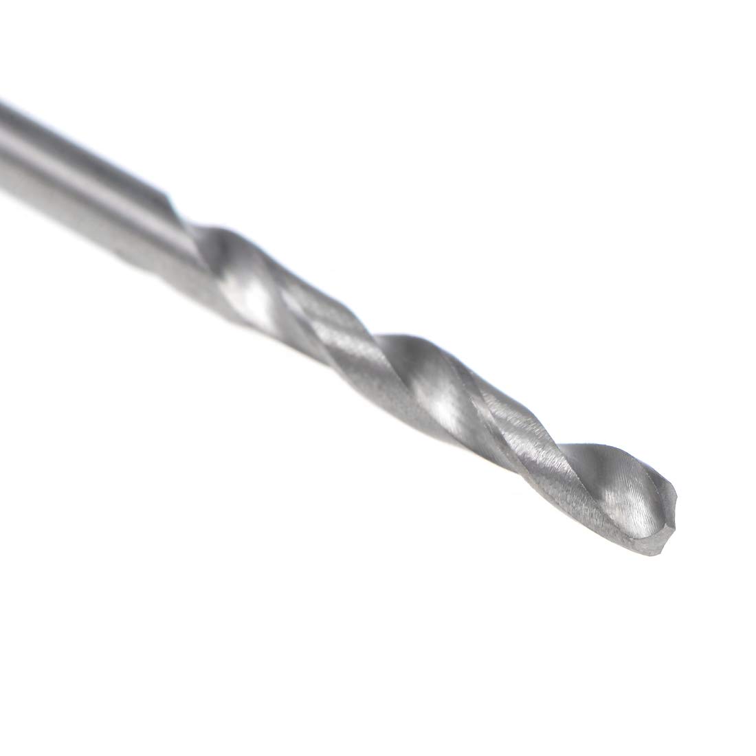 uxcell 2.45mm Solid Carbide Drill Bits - 2 Pack Short Straight Shank Twist Drill for Stainless Steel, Alloy & Hard Steel (Hardened to 50 HRC) - Perfect for Metalworking, DIY Projects & Precision Drilling