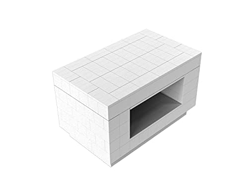 EverBlock Open Table Kit - 36” x 60” x 37” Modular Coffee Table | Giant Interlocking Building Blocks for Entryway & Living Room | Easy Connect & Reusable Translucent Blocks | Indoor & Outdoor Furniture | DIY Display Structures & Custom Tables | Perfect for Home, Office & Event Decor
