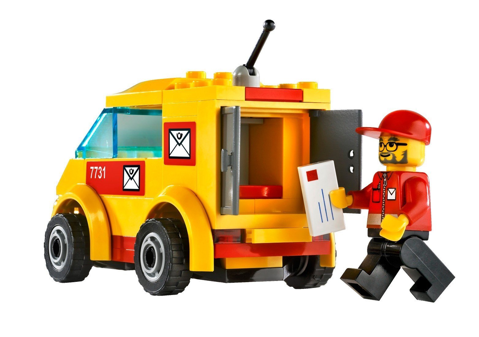 LEGO City Mail Van Toy Set #7731 - Interactive Building Blocks for Kids, Creative Play & Collectible Model - Perfect for Pretend Play & Gifts