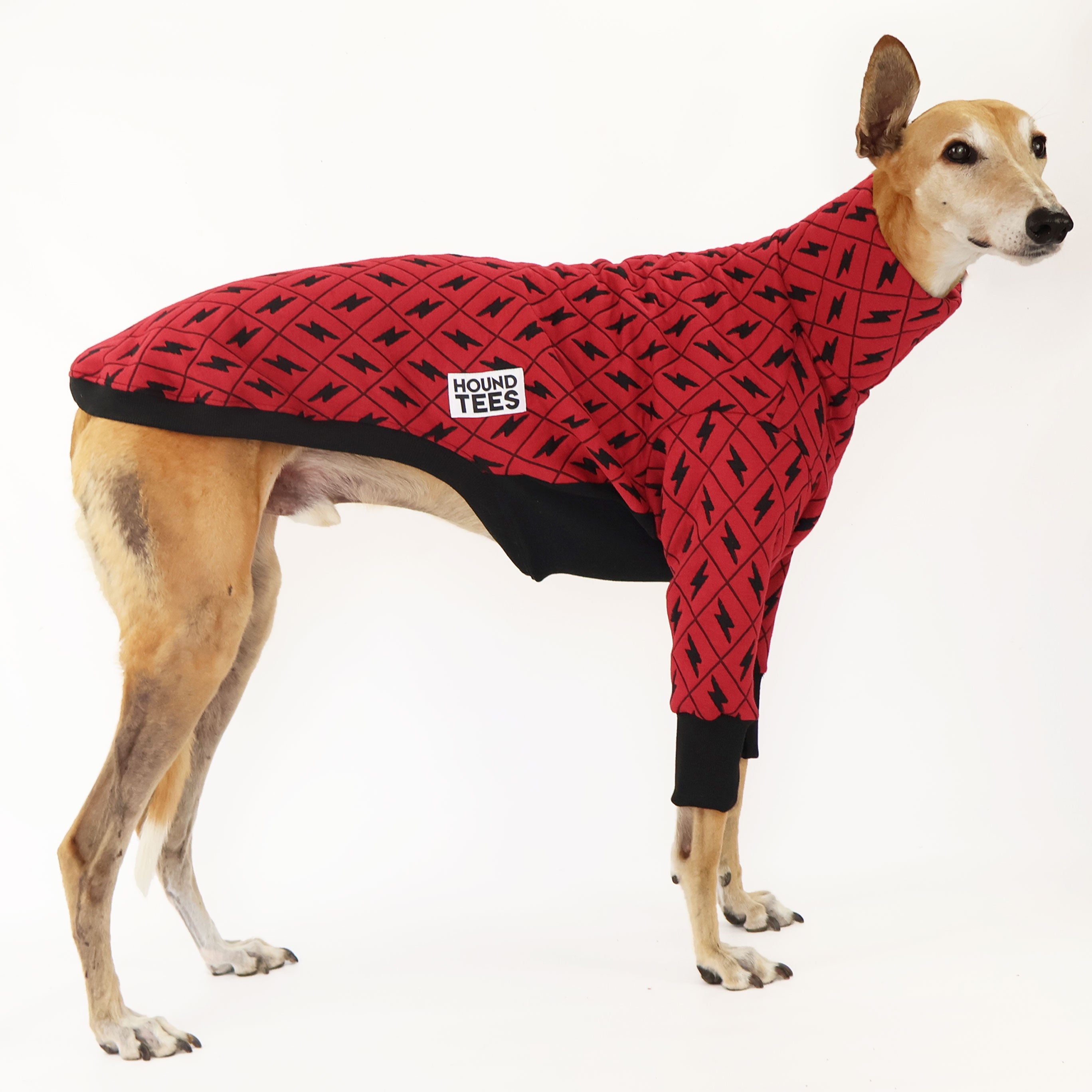 Bolt Greyhound Quilted Sweater for Men & Women - Cozy Winter Pullover with Stylish Stitching - Perfect for Outdoor Adventures & Casual Wear