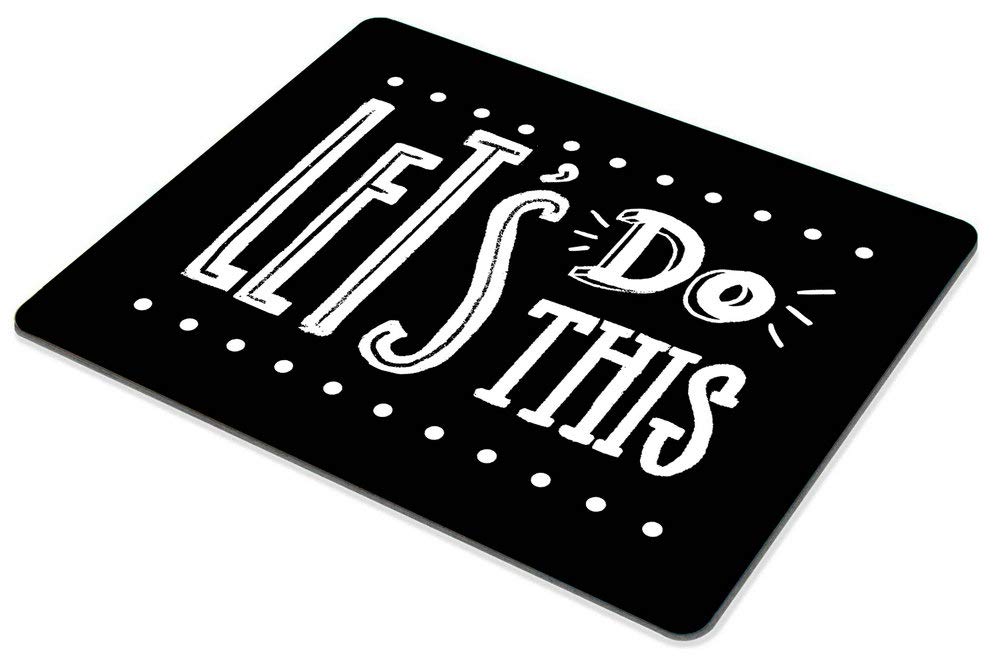 Motivational Quote Non-Slip Rubber Gaming Mouse Pad - Cute Rectangle Computer Mousepad for PC & Laptop - Perfect for Office, Gaming & Home Workspace