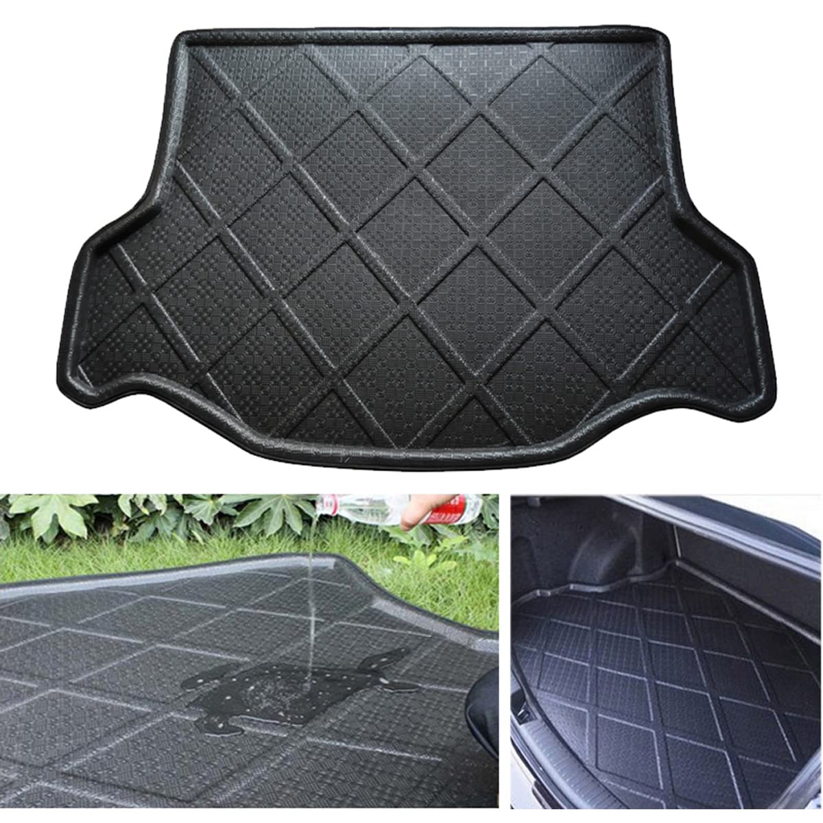Premium All-Weather Car Trunk Liner Mat for KIA Sorento 2009-2012 - Heavy Duty Cargo Tray, Waterproof & Non-Slip Boot Pad - Perfect for Road Trips, Grocery Hauling and Outdoor Adventures