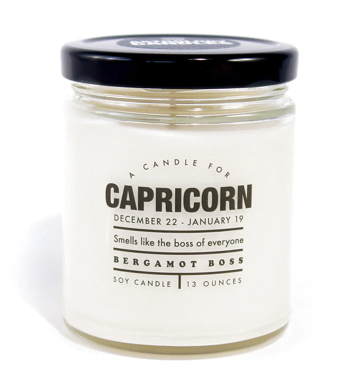 Capricorn Zodiac Scented Candle - Handmade Soy Wax for Meditation, Relaxation & Home Decor (Perfect for Birthdays, Gifts & Spiritual Rituals)