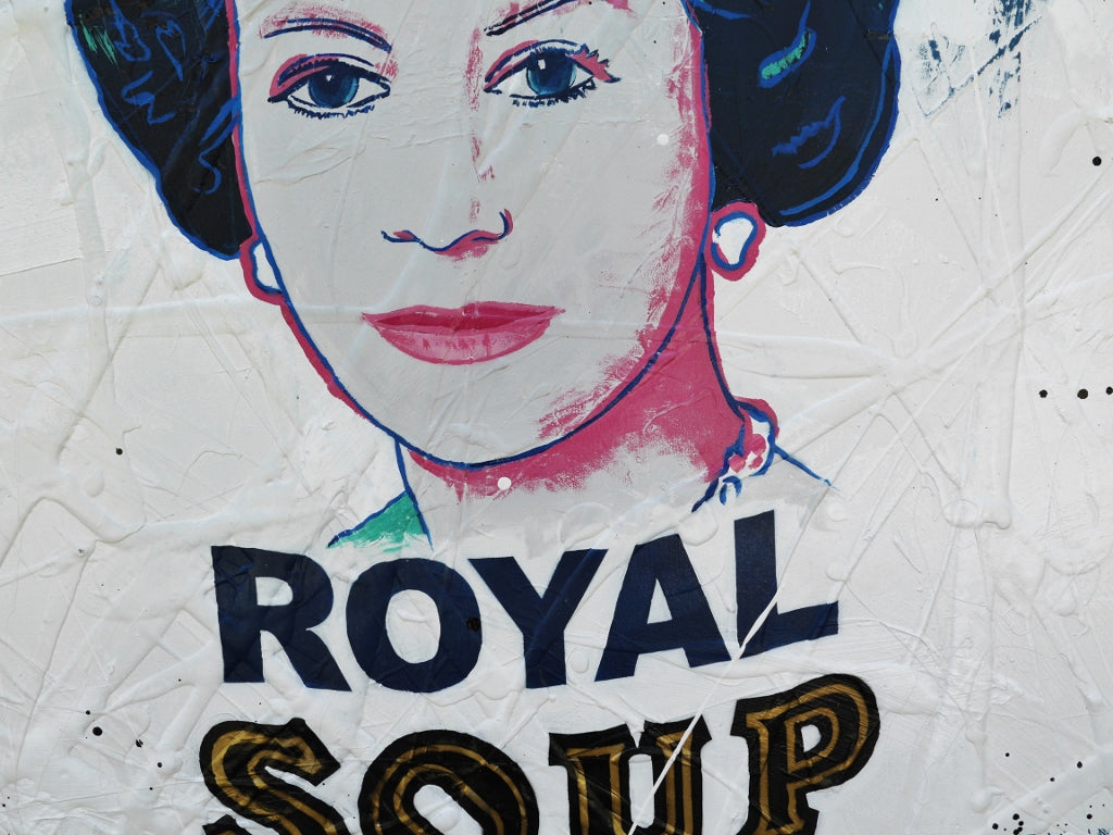 Royalty 100cm x 140cm Campbell's Soup Textured Urban Pop Art Canvas Painting - Modern Wall Decor for Living Room, Bedroom & Office