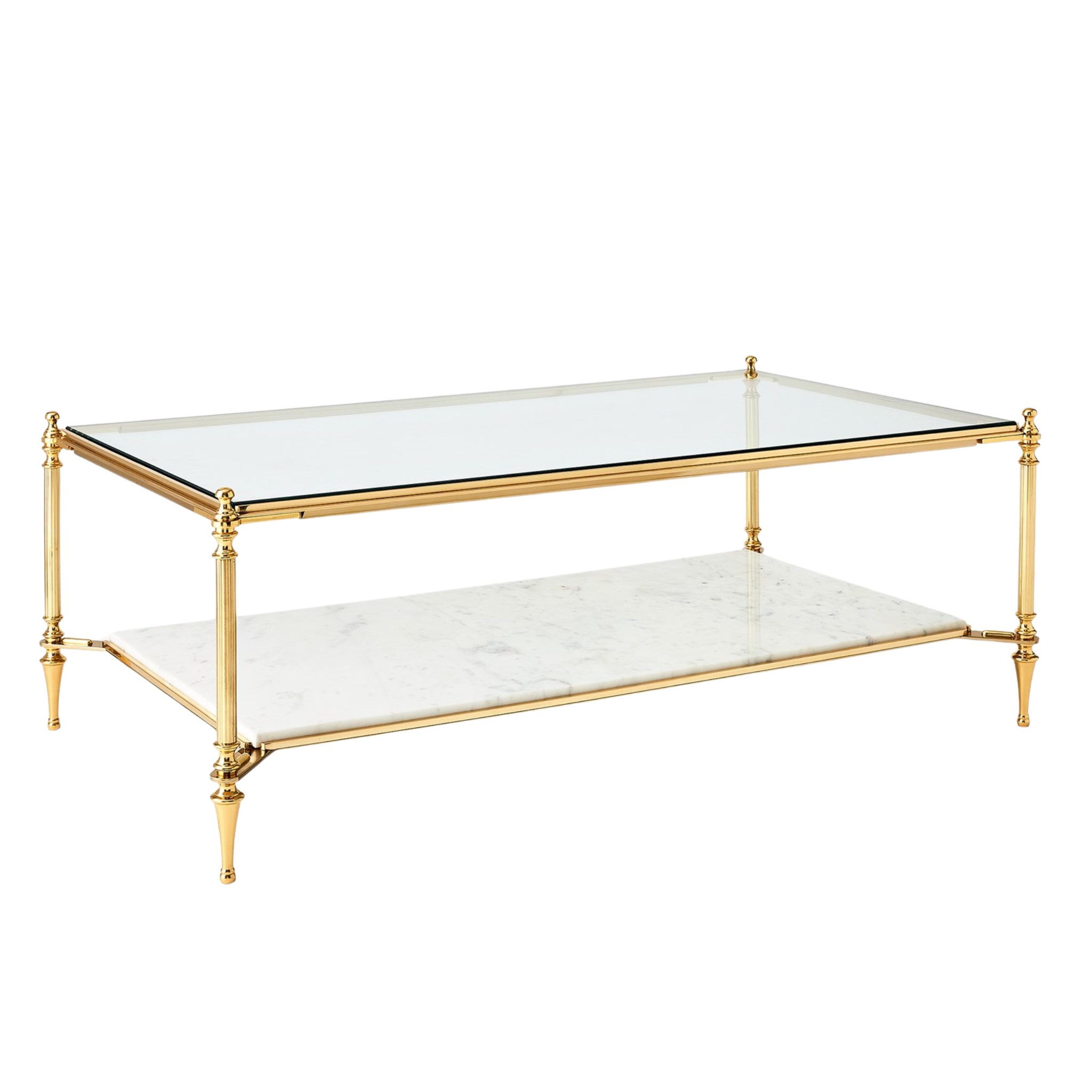Vintage Brass Medford Cocktail Table - Elegant Round Coffee Table for Living Room, Lounge & Home Decor - Perfect for Entertaining Guests & Relaxing with Drinks