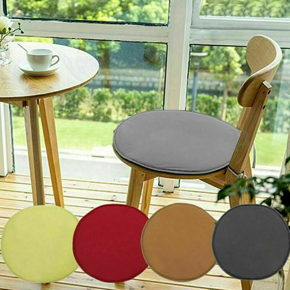 Vibrant Indoor/Outdoor Round Chair Cushions - 30cm/38cm Waterproof Garden Seat Pads for Patio Furniture | Perfect for Backyard, Deck, Balcony & Home Decor