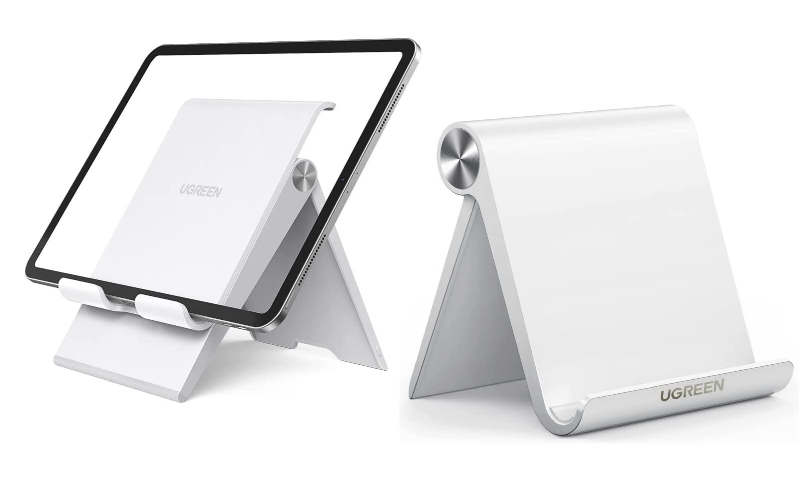 UGREEN Adjustable Tablet Stand Holder for Desk - Portable Desktop Stand for iPad, Samsung, Kindle | Perfect for Work, Study & Watching Videos