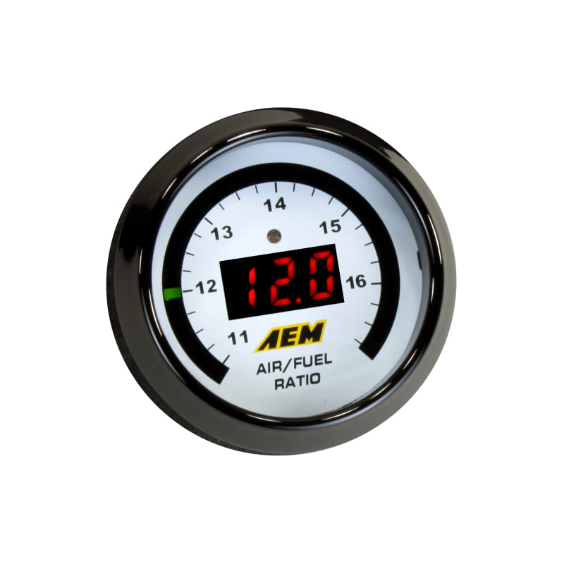 AEM Digital Wideband UEGO Air Fuel Ratio Gauge - High Performance O2 Sensor for Cars, Trucks & Racing - Real-Time AFR Monitoring for Tuning & Diagnostics