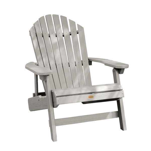 King Hamilton Folding & Reclining Adirondack Outdoor Chair - Patio, Lawn, Garden & Poolside Relaxation - Weather-Resistant Comfort for Backyard, Deck & Camping