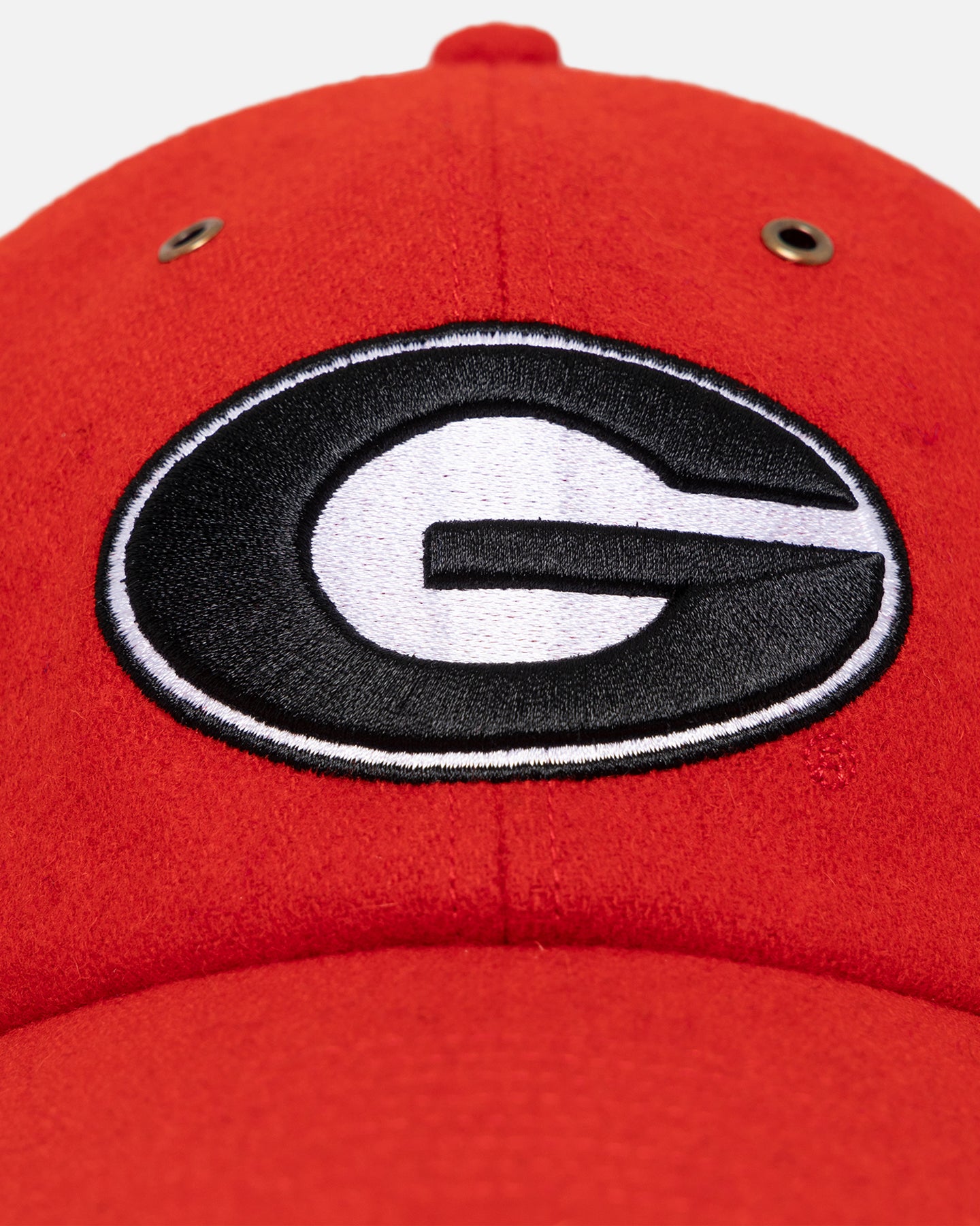 47 Brand Georgia Bulldogs Wooly Clean Up Strapback Red Hat - Adjustable Snapback for Men & Women - Perfect for Football Games, Tailgating & Bulldogs Fan Gear