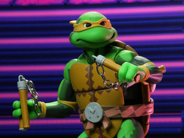 Teenage Mutant Ninja Turtles: Turtles in Time Michelangelo Action Figure - Collectible TMNT Toy for Kids & Fans - Perfect for Play, Display & Nostalgic Gift Giving
