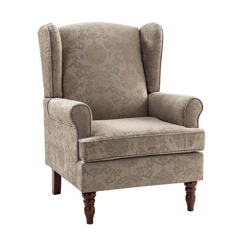 Premium Centaurs Upholstered Armchair - Modern Accent Chair with Soft Fabric & Sturdy Wooden Legs for Living Room, Bedroom, or Office Decor