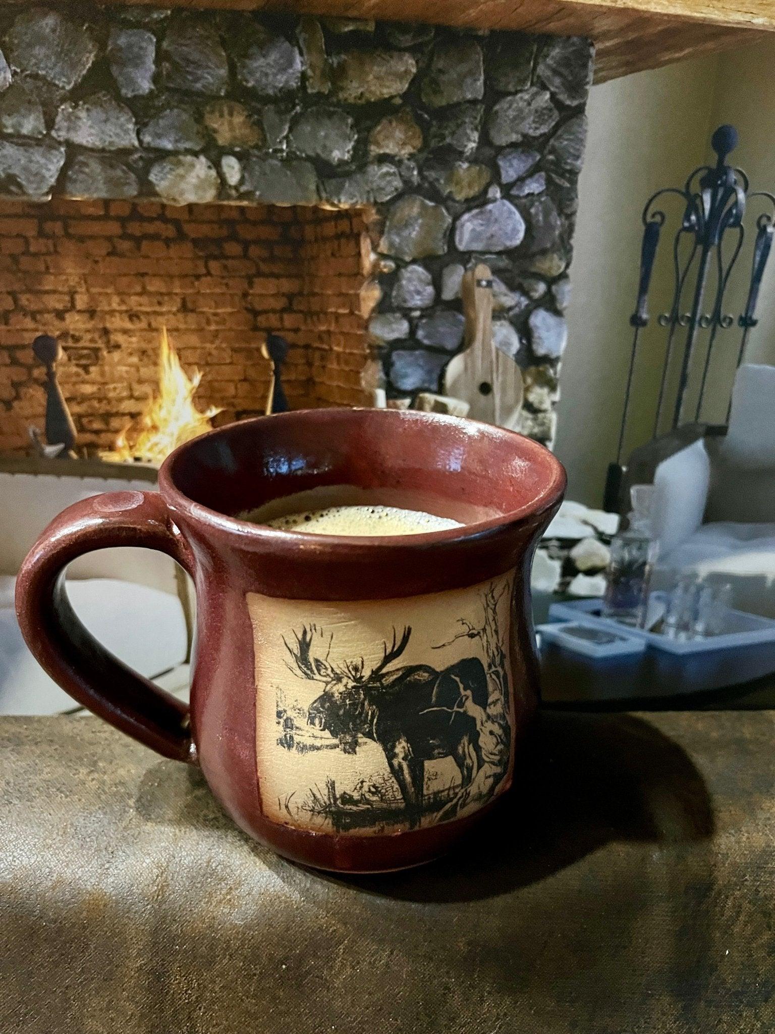 Premium Wilderness Moose Dinnerware Set - Durable Camping Plates, Bowls & Mugs for Outdoor Adventures - Perfect for Hiking, Picnics & RV Trips
