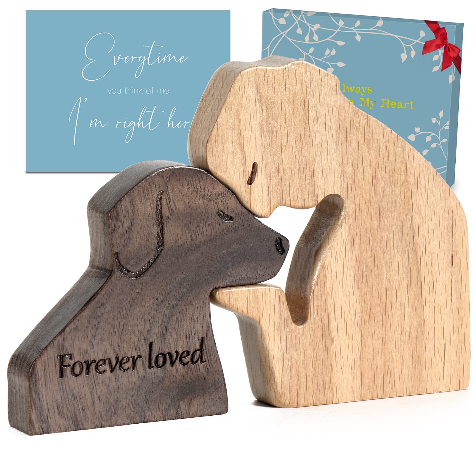 THYGIFTREE Memorial Dog Figurine - Sympathy Gift for Loss of Pet, Dog Remembrance Statue for Grieving Dog Owners, Pet Memorial Decor for Condolence - Perfect for Home Display & Memorial Ceremonies