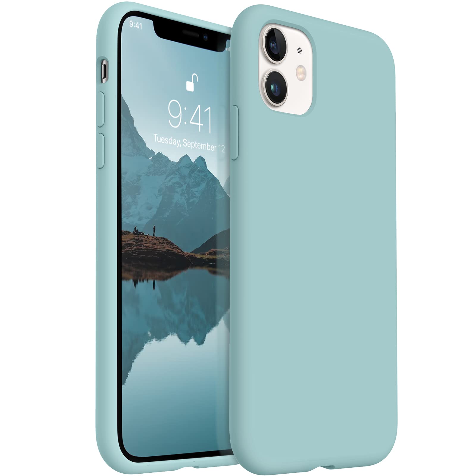AOTESIER Upgraded Slim Fit iPhone 11 Case, Premium Silicone Shockproof Cover, Anti-Scratch & Fingerprint Protection, Comfortable Grip for iPhone 11 (6.1 Inch, Mintcream) - Perfect for Everyday Use, Travel, and Outdoor Activities