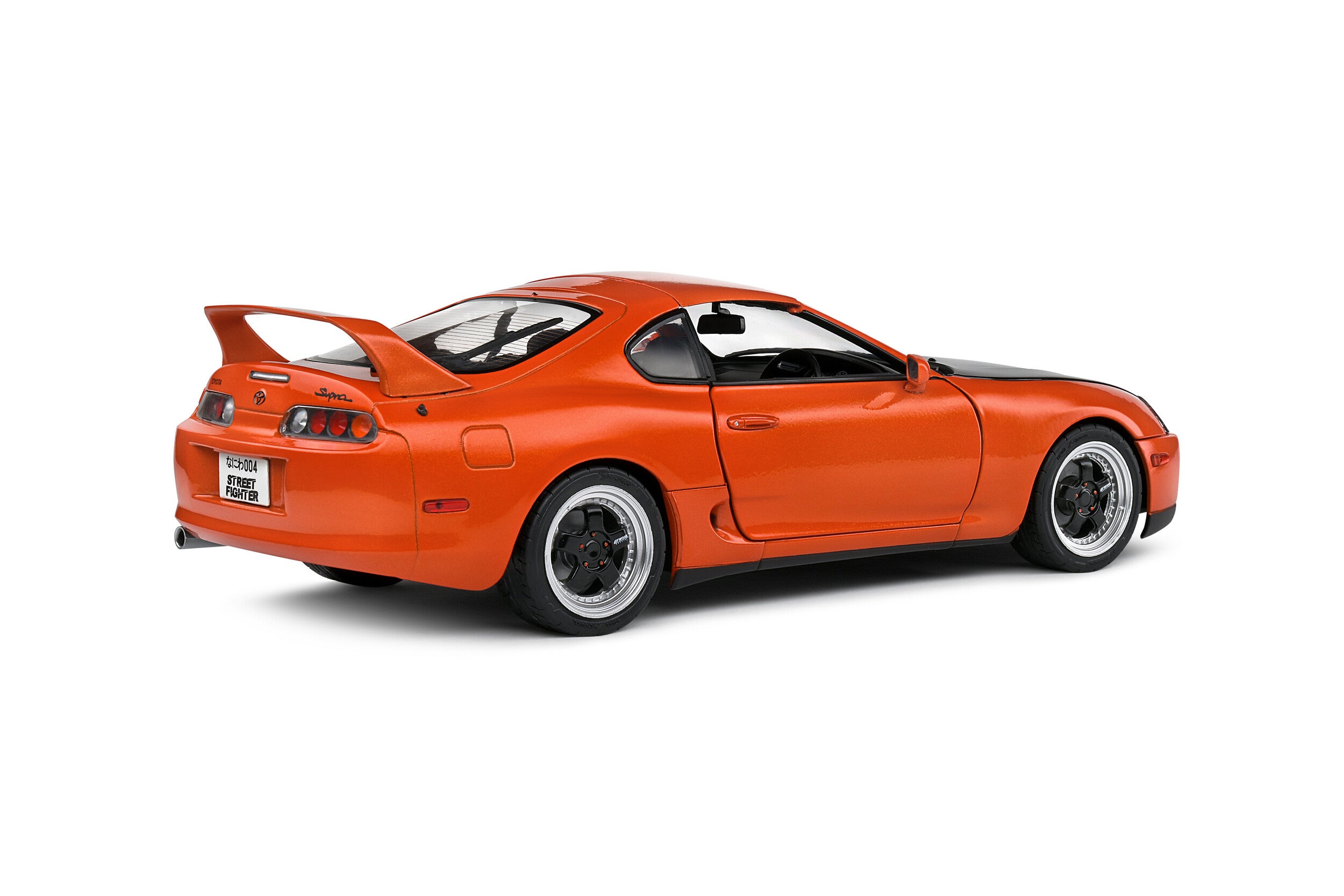 1:18 Scale Solido Toyota Supra MK4 (JZA80) 1998 Targa - Orange Custom Diecast Model Car for Collectors & Display - Perfect for Car Enthusiasts, Office Decor, and Gift Giving