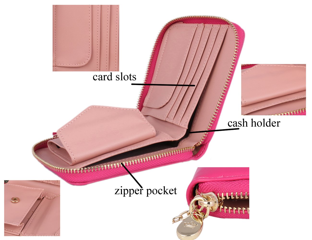 Women's Small Wallet - Solid Color Tassel Coin Purse for Everyday Use, Travel & Gift Giving | Compact & Stylish Money Organizer