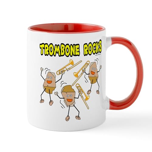 White/Red Inside - Trombone Rocks Mug