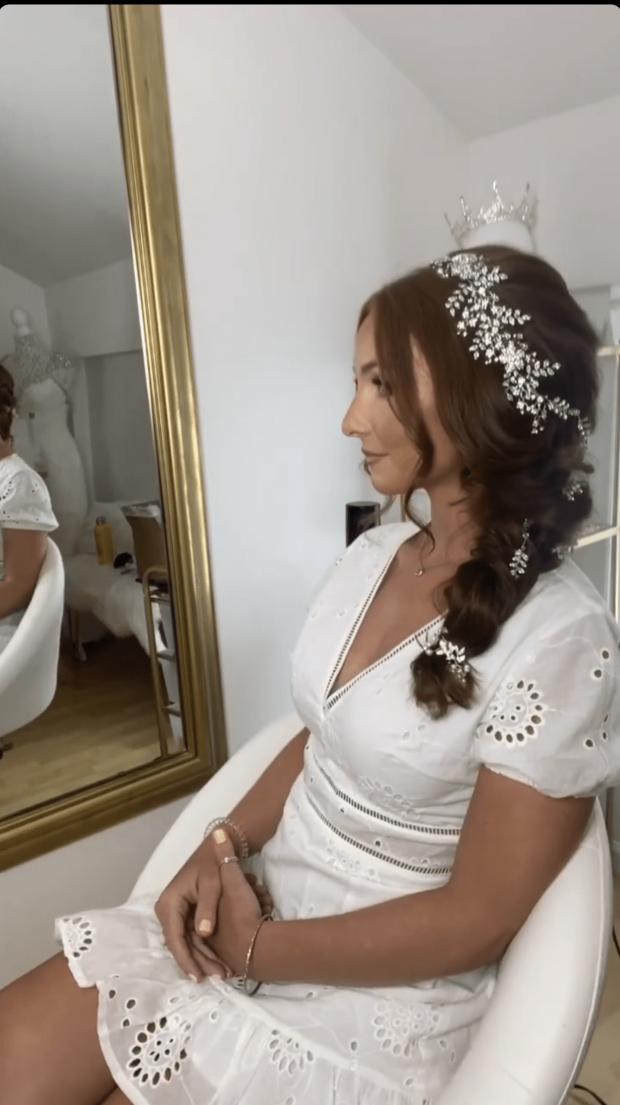 ELISABETTA Simulated Diamond Bridal Headpiece - Elegant Wedding Hair Accessory for Brides, Bridesmaids & Prom | Perfect for Weddings, Formal Events & Special Occasions