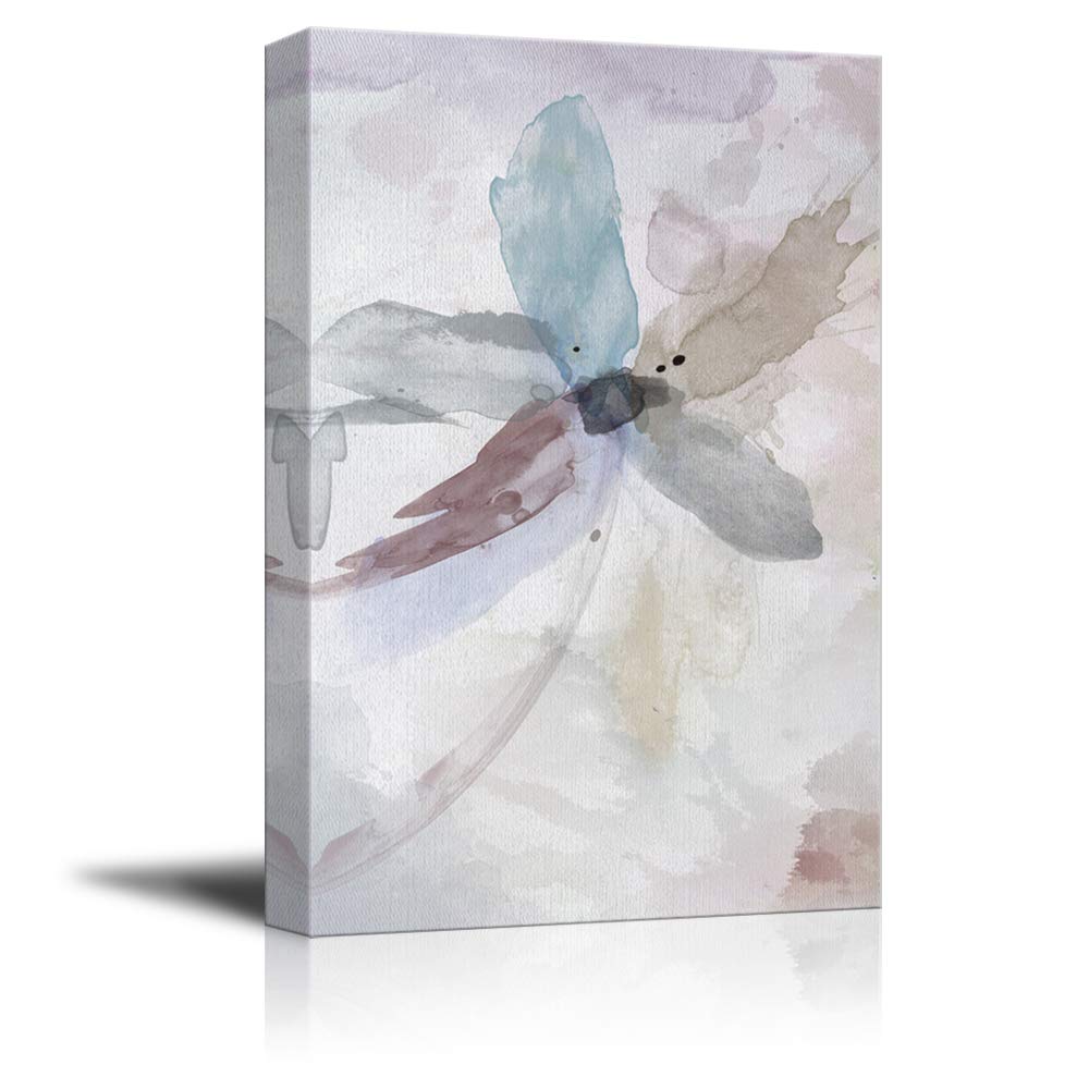 Abstract Flower Giclee Canvas Wall Art - 24x36 Inches Modern Home Decor for Bedroom, Living Room, and House Interior Design