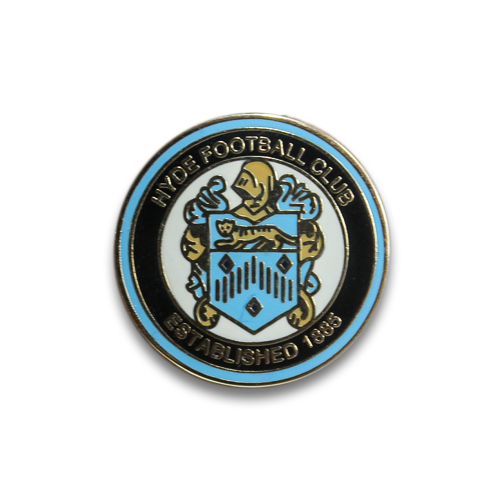 Hyde FC Pin Badge - Official Football Club Enamel Lapel Pin - Perfect for Fans, Collectors, and Gifts - Wear on Jackets, Hats, or Bags