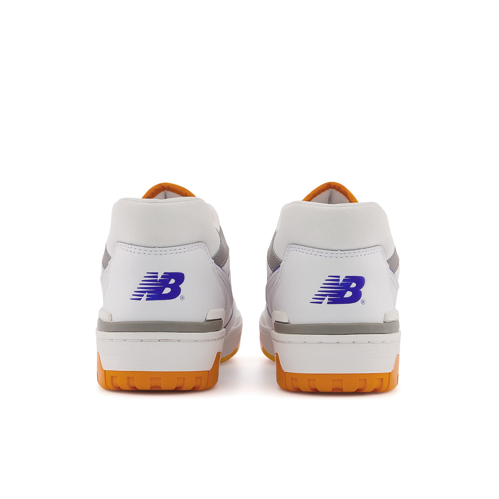 New Balance Men's 550 Lakers Basketball Shoes - White/Vibrant Orange/Purple Colorway | Retro Sneakers for Streetwear & Casual Outfits | Perfect for Basketball, Gym & Everyday Wear