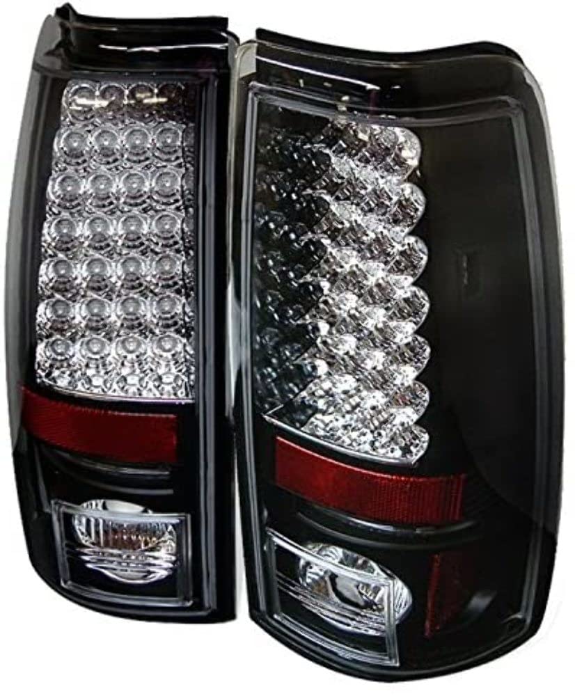 Spyder Auto 5002044 LED Tail Lights Black/Clear - High Performance Car Tail Lights for Trucks & SUVs - Perfect for Night Driving & Enhanced Safety