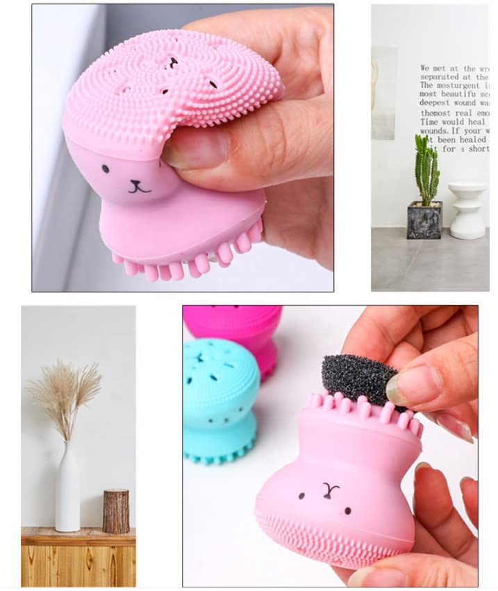 Giffy® Soft Silicone Face Cleansing Brush - Gentle Exfoliating Massage Tool for Deep Pore Cleaning | Perfect for Daily Skincare & Makeup Removal