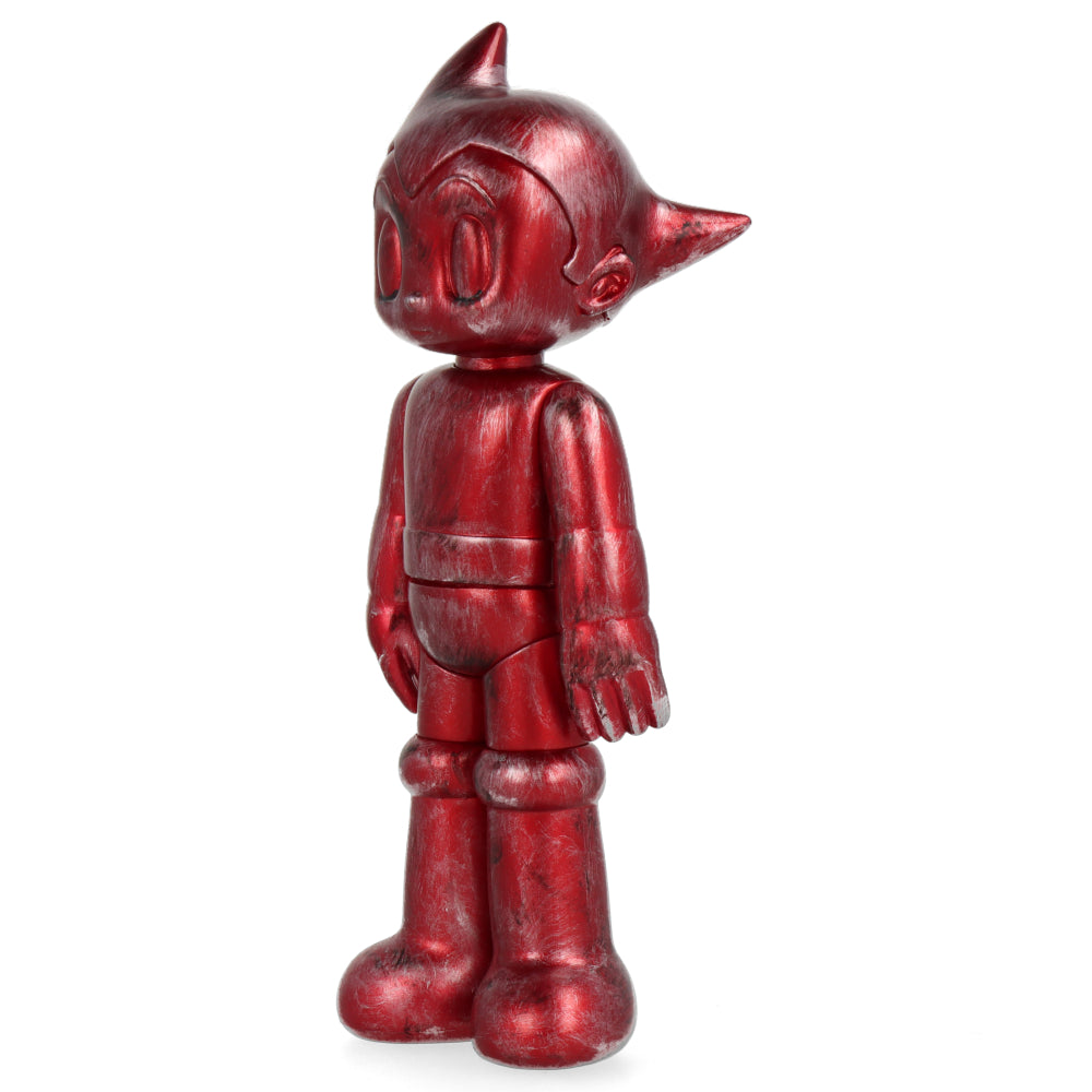 Astro Boy Standing War Version Metallic Red Action Figure - Collectible Anime Robot Toy for Display & Gifts